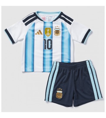Argentina Lionel Messi #10 Hjemmebanetrøje Børn VM 2026 Kortærmet (+ Korte bukser)
